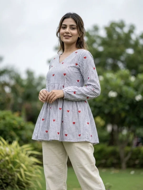 Beautiful Lw 9337 Cotton Embroidered Tops With Bottom Collection Wholesale 2026