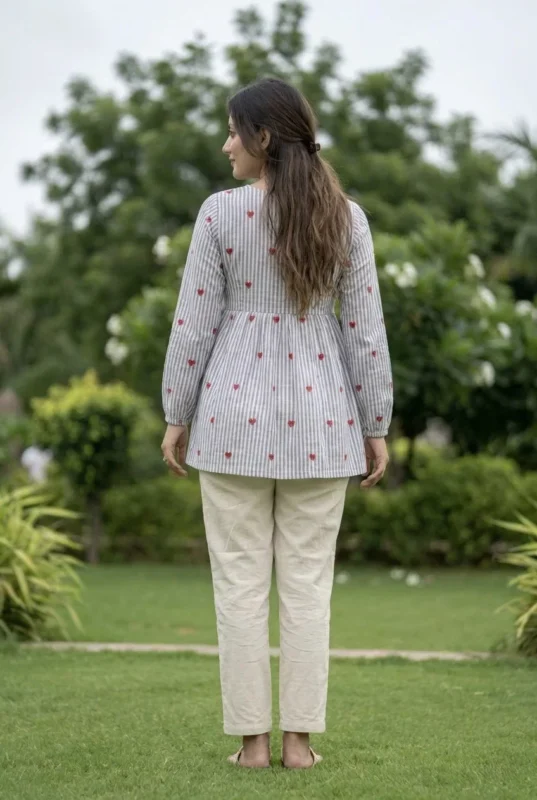 Beautiful Lw 9337 Cotton Embroidered Tops With Bottom Collection Wholesale 2026