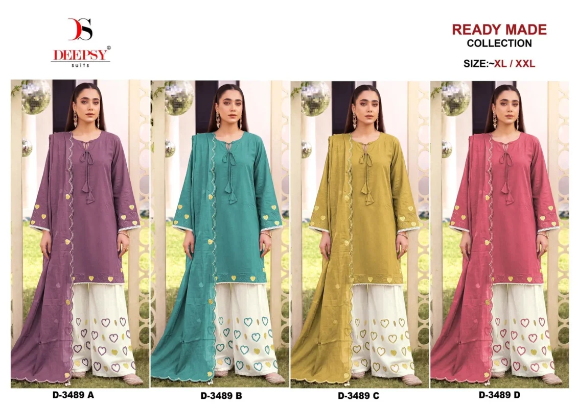 Beautiful Deepsy D 3489 A To D Readymade Cotton Embroidered Salwar Kameez Wholesale 2026