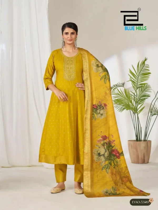 Buy Blue Hills Gemini Rayon Foil Printed Kurti With Bottom Dupatta Wholesale 2026