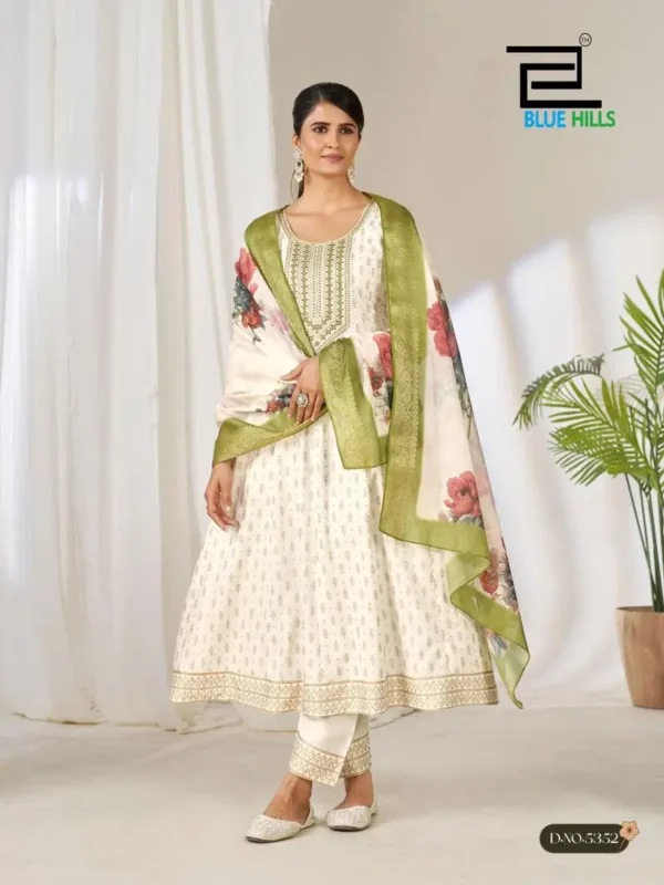 Buy Blue Hills Gemini Rayon Foil Printed Kurti With Bottom Dupatta Wholesale 2026