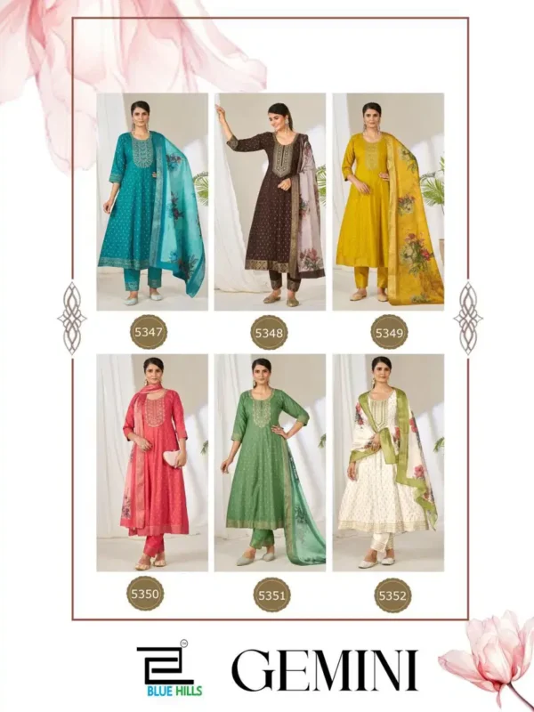 Buy Blue Hills Gemini Rayon Foil Printed Kurti With Bottom Dupatta Wholesale 2026