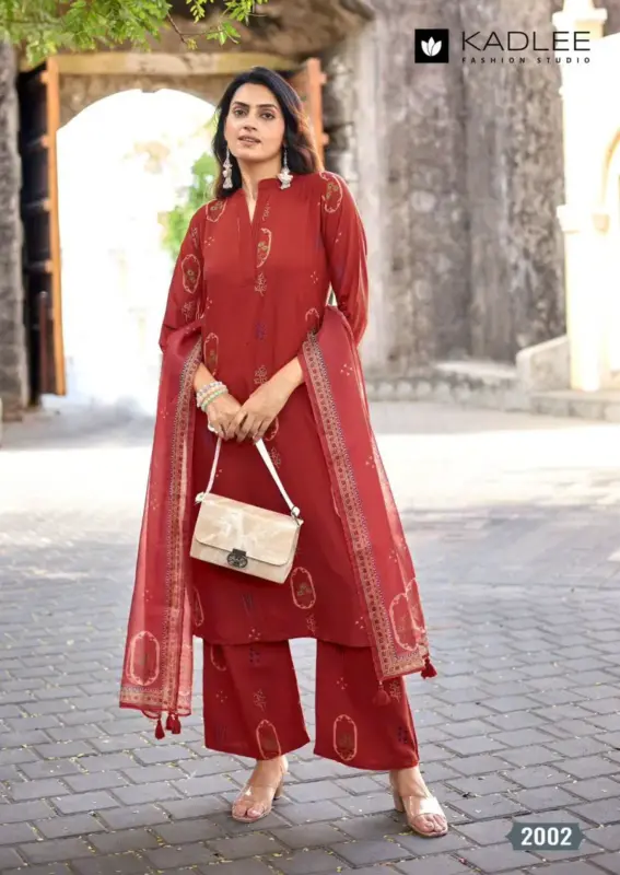 Beautiful Kadlee Classy Look Rayon Printed Kurti With Bottom Dupatta Wholesale 2026