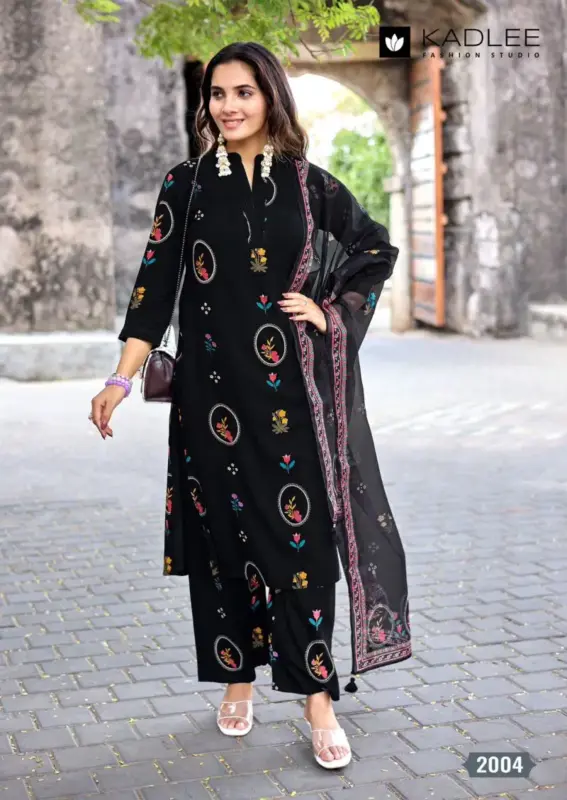 Beautiful Kadlee Classy Look Rayon Printed Kurti With Bottom Dupatta Wholesale 2026