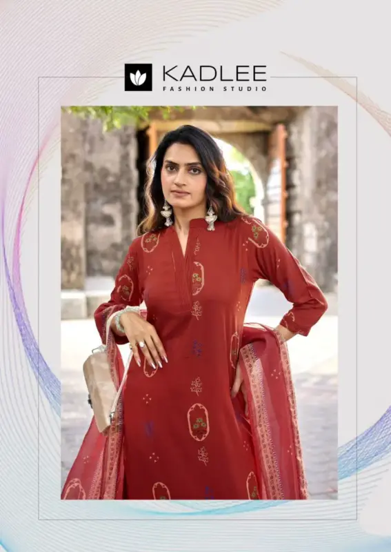 Beautiful Kadlee Classy Look Rayon Printed Kurti With Bottom Dupatta Wholesale 2026