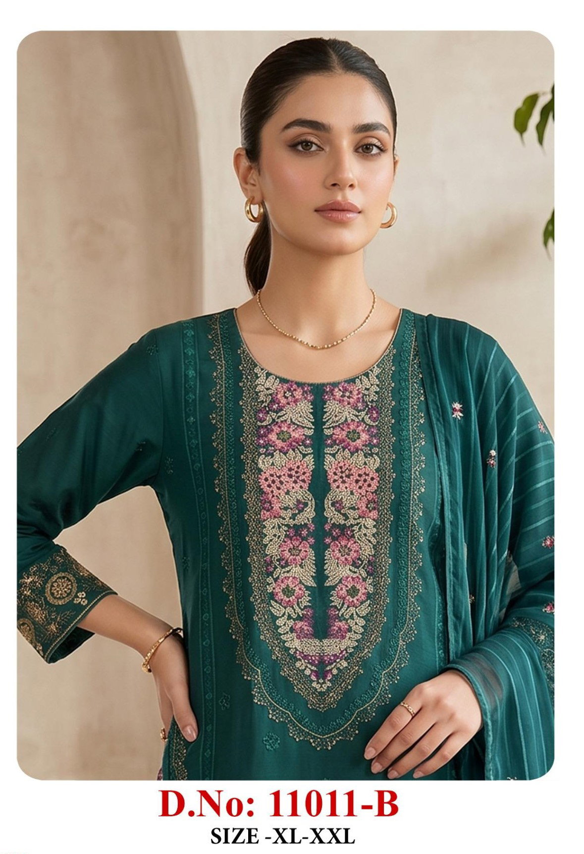 Zorista 11011 A To D Cambric Cotton Embroidered Salwar Kameez Wholesale