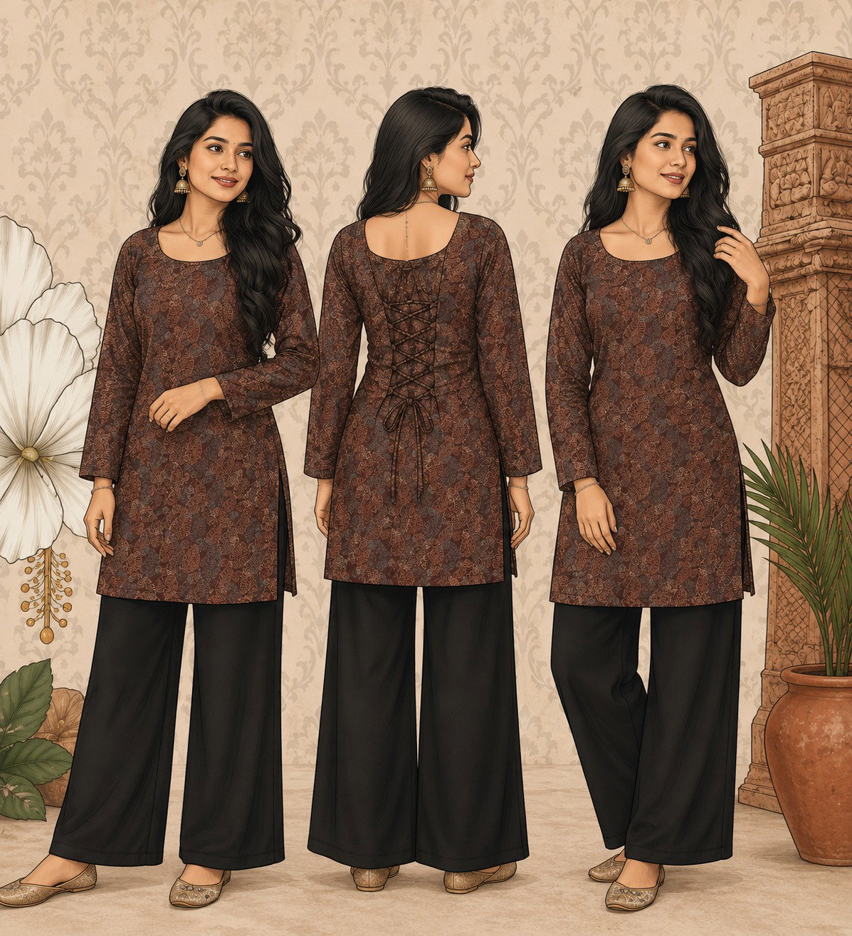 Aawiya RJ 41 Heavy Rayon Digital Printed Fancy Sleeve Tunic Style Short Kurti Wholesale 8 Aawiya RJ 41 Heavy Rayon Digital Printed Fancy Sleeve Tunic Style Short Kurti Wholesale