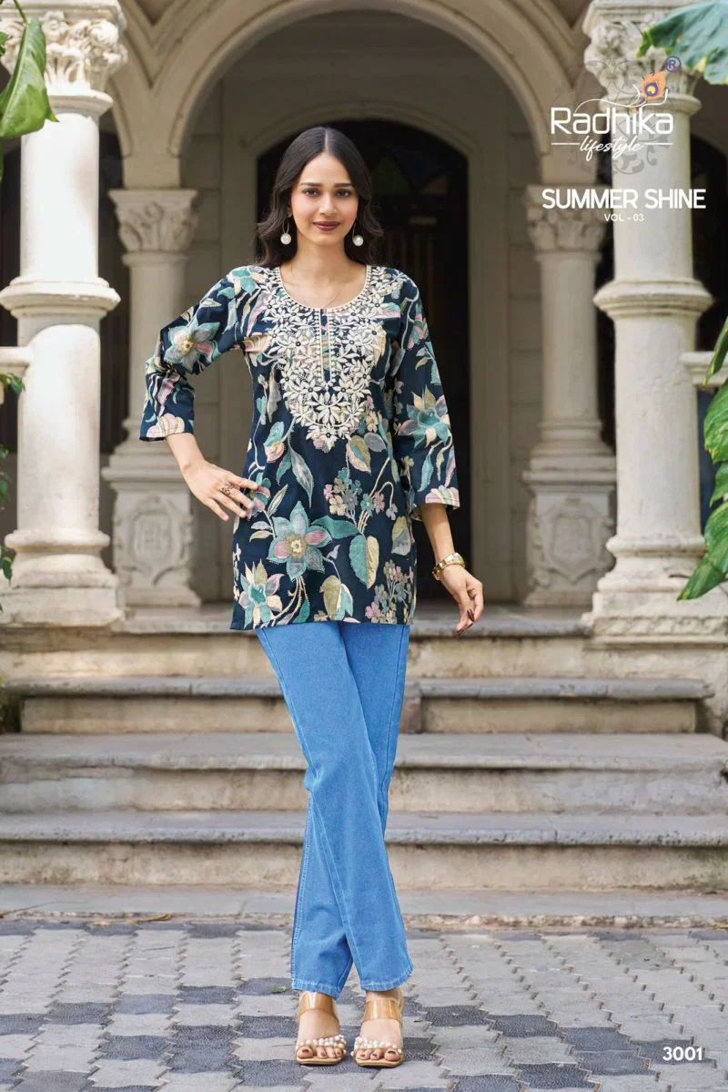 Radhika Summer Shine Vol 3 Cotton Fancy Top Collection Wholesale 4 Beautiful Radhika Summer Shine Vol 3 Cotton Fancy Top Collection Wholesale 2026