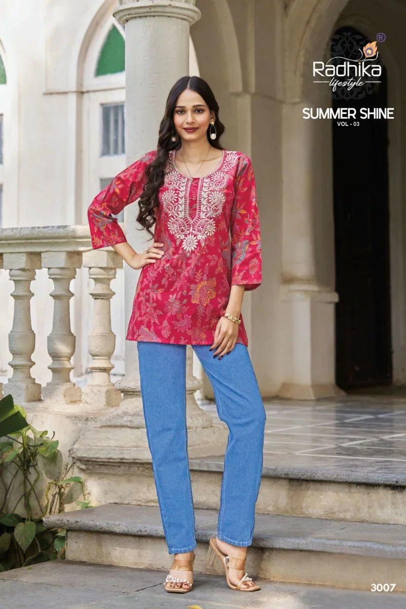 Radhika Summer Shine Vol 3 Cotton Fancy Top Collection Wholesale 9 Beautiful Radhika Summer Shine Vol 3 Cotton Fancy Top Collection Wholesale 2026