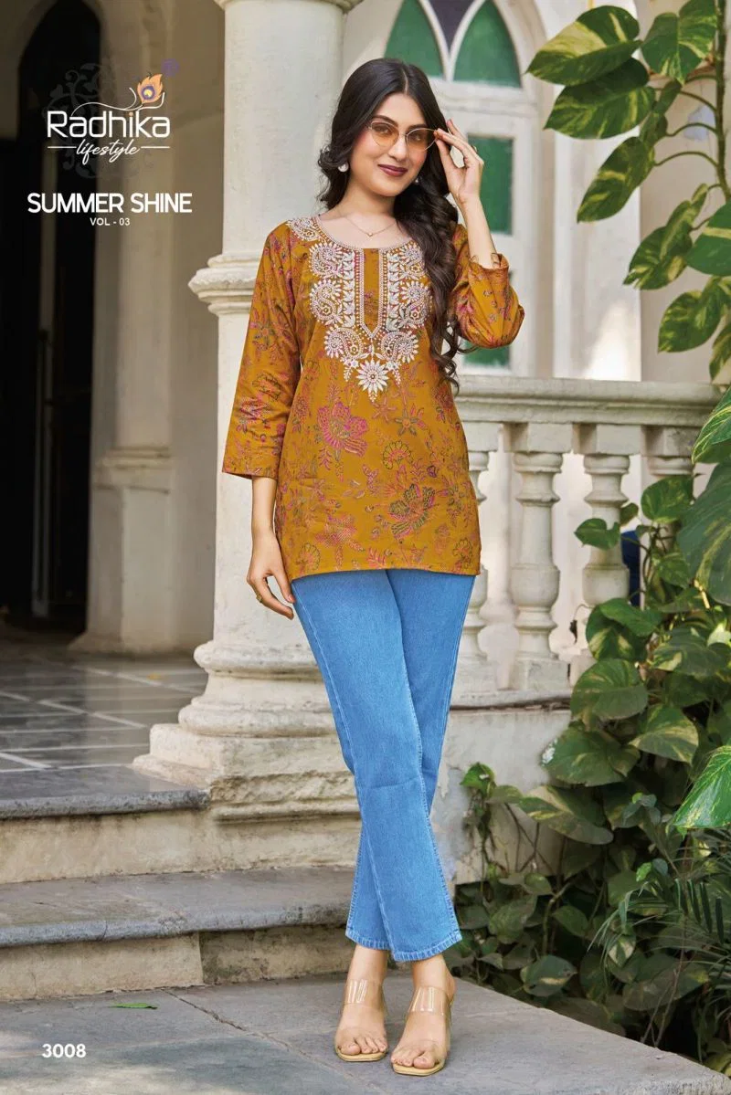 Radhika Summer Shine Vol 3 Cotton Fancy Top Collection Wholesale 10 Beautiful Radhika Summer Shine Vol 3 Cotton Fancy Top Collection Wholesale 2026