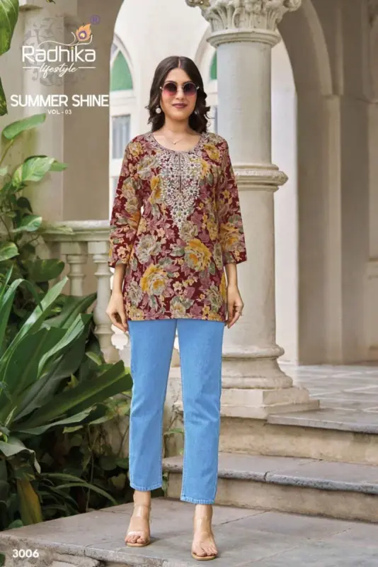 Beautiful Radhika Summer Shine Vol 3 Cotton Fancy Top Collection Wholesale 2026 9 Beautiful Radhika Summer Shine Vol 3 Cotton Fancy Top Collection Wholesale 2026