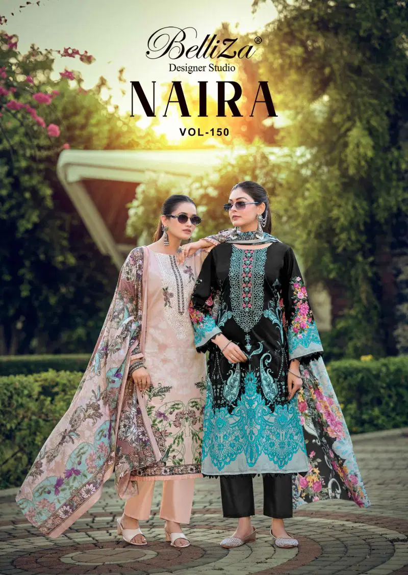 Belliza Naira Vol 150 Cotton Digital Print Dress Material Wholesale