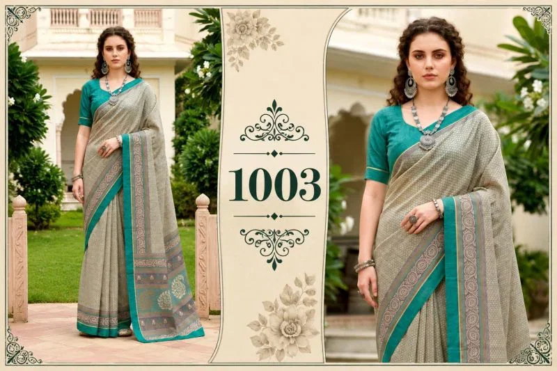 Bunawat Harshita Cotton Sangam Prints Traditional Saree Wholesale 6 Bunawat Harshita Cotton Sangam Prints Traditional Saree Wholesale