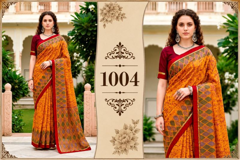Bunawat Harshita Cotton Sangam Prints Traditional Saree Wholesale 7 Bunawat Harshita Cotton Sangam Prints Traditional Saree Wholesale