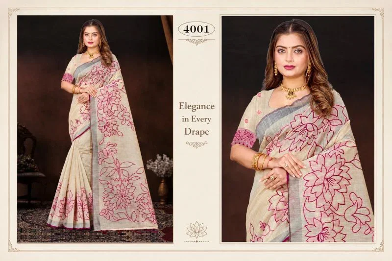 Bunawat Aarika Cotton 2 Sangam Printed Saree Collection Wholesale 4 Bunawat Aarika Cotton 2 Sangam Printed Saree Collection Wholesale