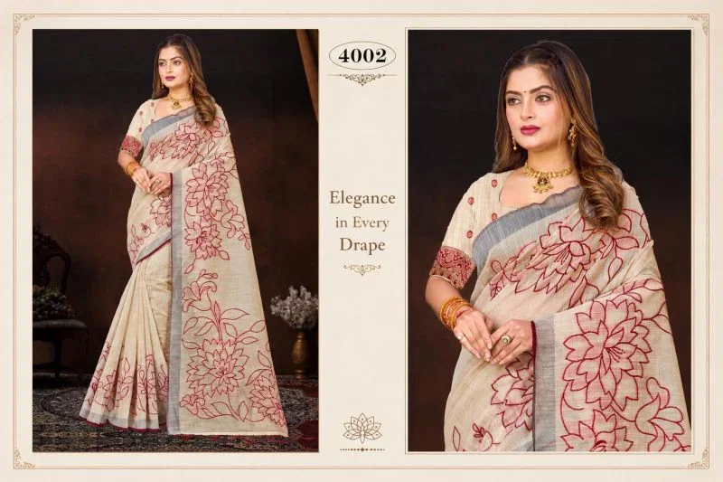 Bunawat Aarika Cotton 2 Sangam Printed Saree Collection Wholesale 5 Bunawat Aarika Cotton 2 Sangam Printed Saree Collection Wholesale