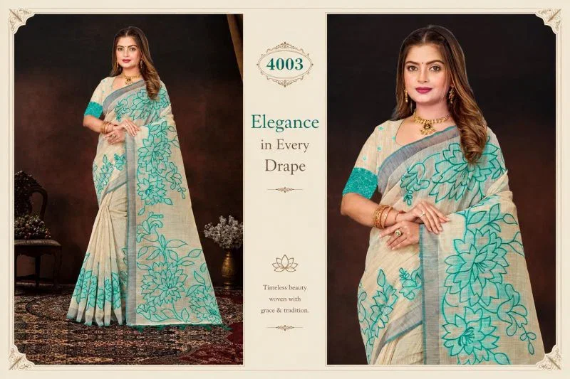 Bunawat Aarika Cotton 2 Sangam Printed Saree Collection Wholesale 6 Bunawat Aarika Cotton 2 Sangam Printed Saree Collection Wholesale
