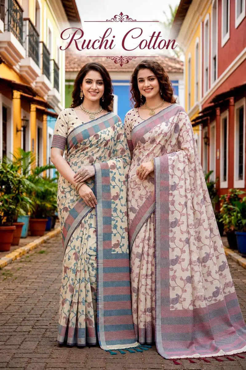 Bunawat Ruchi Cotton Woven Work Saree Wholesale 3 Bunawat Ruchi Cotton Woven Work Saree Wholesale