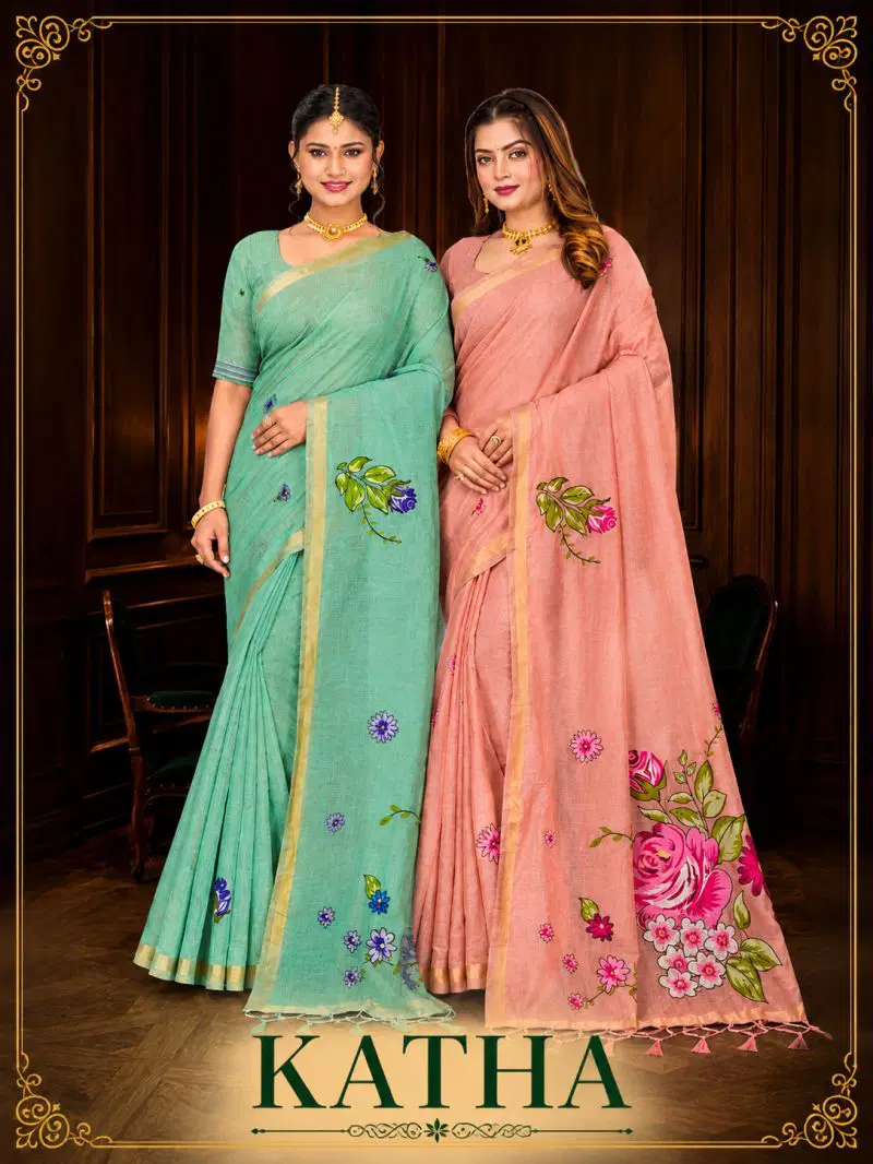 Bunawat Katha Vol 1 Cotton Woven Worked Saree Wholesale 3 Bunawat Katha Vol 1 Cotton Woven Worked Saree Wholesale
