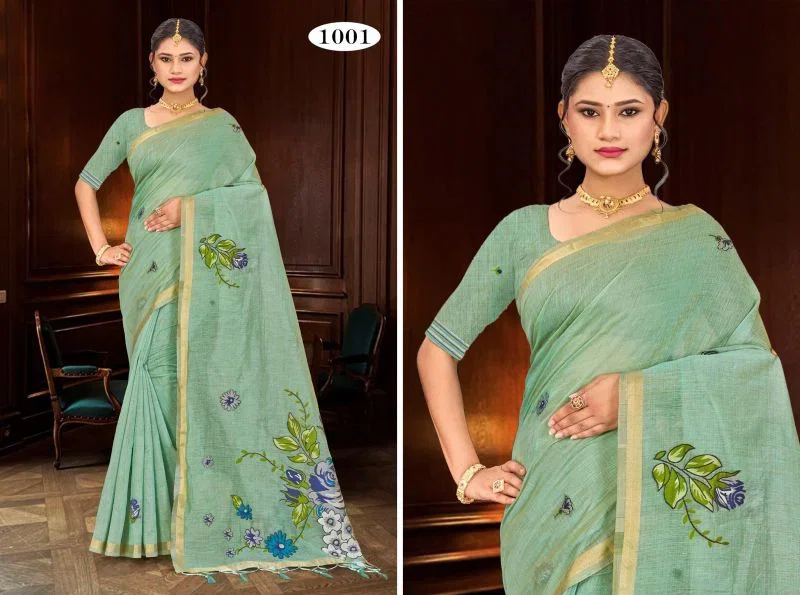 Bunawat Katha Vol 1 Cotton Woven Worked Saree Wholesale 4 Bunawat Katha Vol 1 Cotton Woven Worked Saree Wholesale