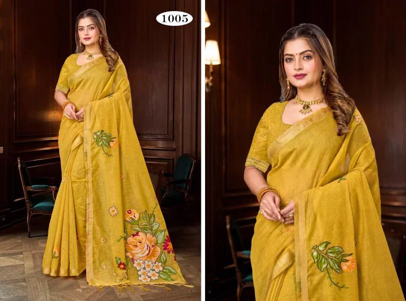 Bunawat Katha Vol 1 Cotton Woven Worked Saree Wholesale 8 Bunawat Katha Vol 1 Cotton Woven Worked Saree Wholesale