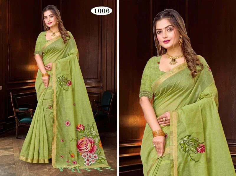 Bunawat Katha Vol 1 Cotton Woven Worked Saree Wholesale 9 Bunawat Katha Vol 1 Cotton Woven Worked Saree Wholesale