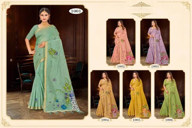 Bunawat Katha Vol 1 Cotton Woven Worked Saree Wholesale 10 Bunawat Katha Vol 1 Cotton Woven Worked Saree Wholesale