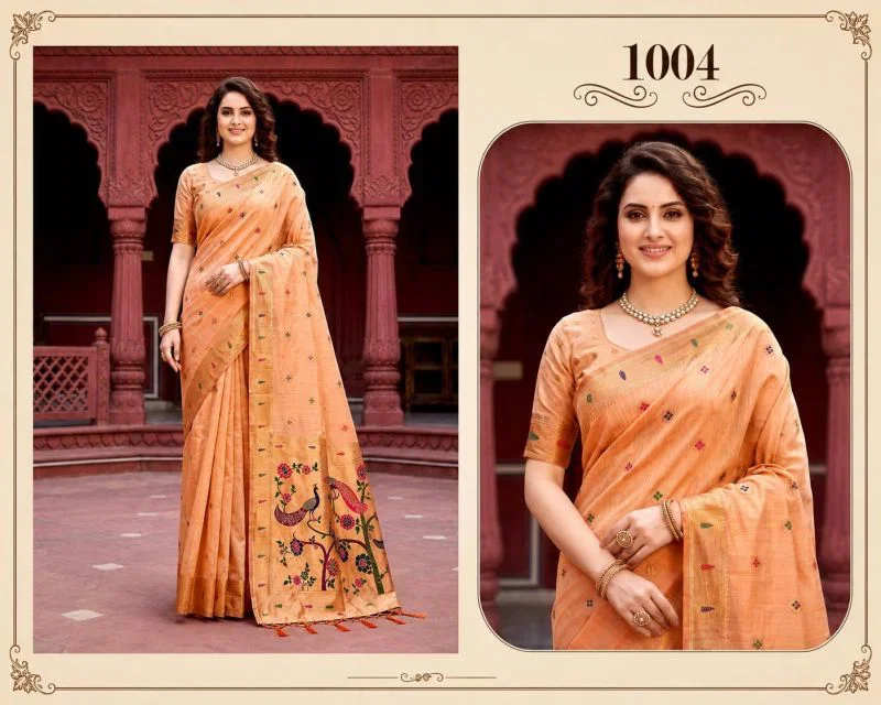 Bunawat Tanya Cotton Woven Work Traditional Saree Wholesale 7 Bunawat Tanya Cotton Woven Work Traditional Saree Wholesale