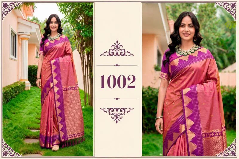 Bunawat Lichi Soft Silk Woven Work Traditional Saree Wholesale 5 Bunawat Lichi Soft Silk Woven Work Traditional Saree Wholesale