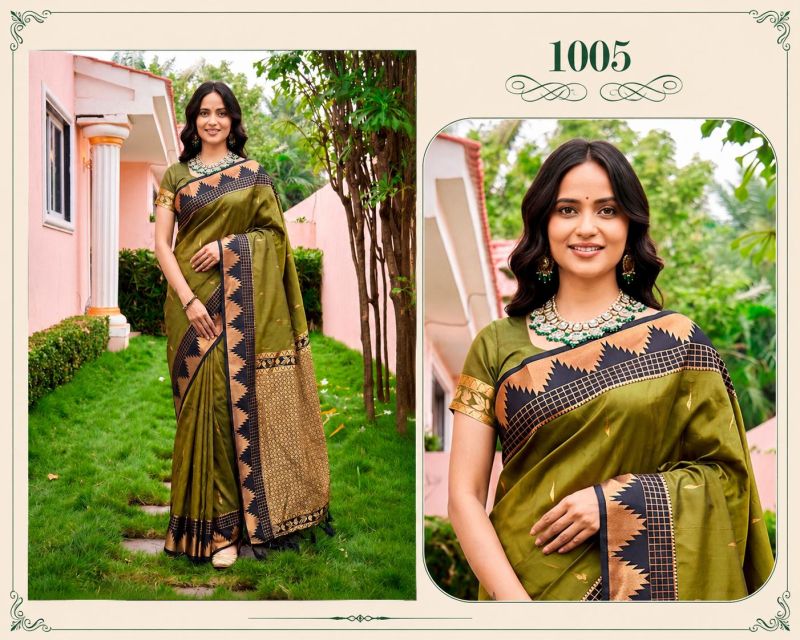 Bunawat Lichi Soft Silk Woven Work Traditional Saree Wholesale 8 Bunawat Lichi Soft Silk Woven Work Traditional Saree Wholesale
