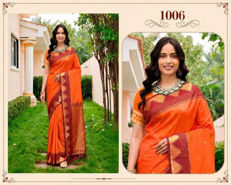 Bunawat Lichi Soft Silk Woven Work Traditional Saree Wholesale 9 Bunawat Lichi Soft Silk Woven Work Traditional Saree Wholesale