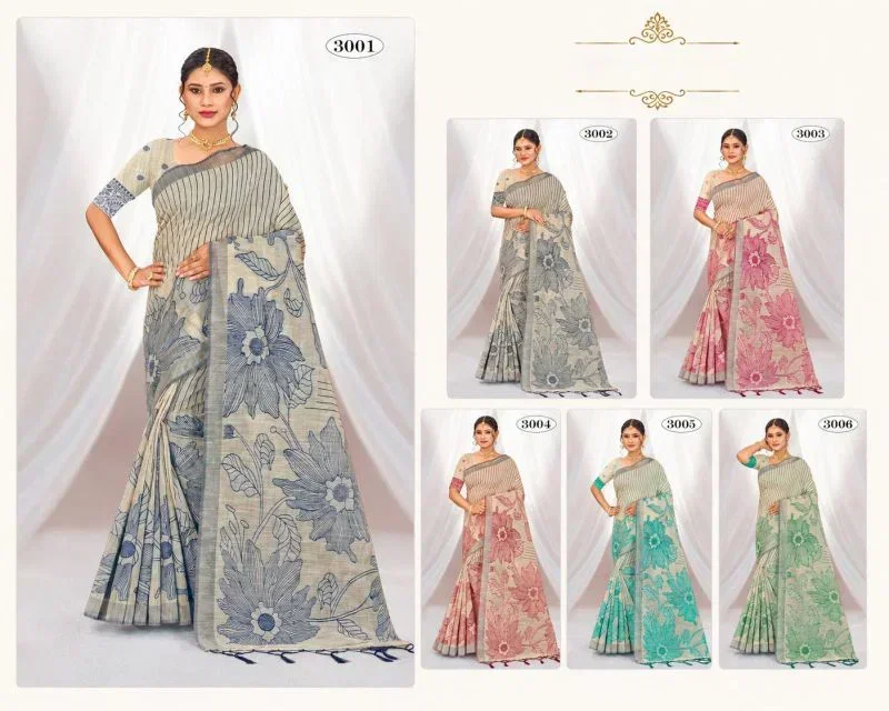 Bunawat Aarika Cotton 3 Cotton Woven Work Saree Wholesale 10 Bunawat Aarika Cotton 3 Cotton Woven Work Saree Wholesale