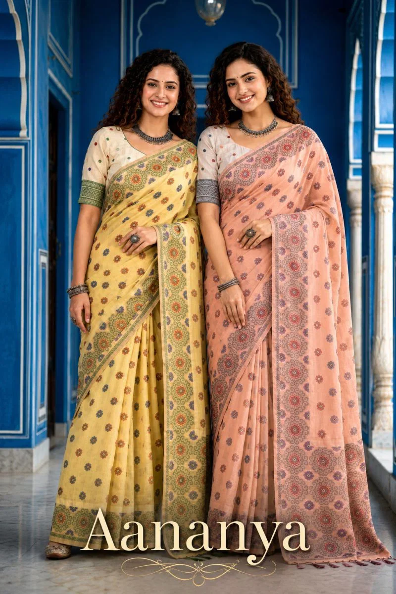 Bunawat Aananya Cotton Woven Work Saree Wholesale 3 Bunawat Aananya Cotton Woven Work Saree Wholesale