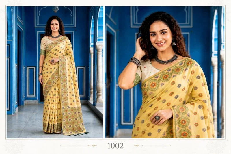 Bunawat Aananya Cotton Woven Work Saree Wholesale 5 Bunawat Aananya Cotton Woven Work Saree Wholesale