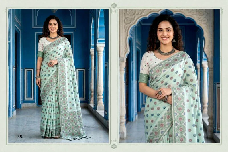 Bunawat Aananya Cotton Woven Work Saree Wholesale 4 Bunawat Aananya Cotton Woven Work Saree Wholesale