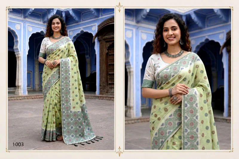 Bunawat Aananya Cotton Woven Work Saree Wholesale 6 Bunawat Aananya Cotton Woven Work Saree Wholesale
