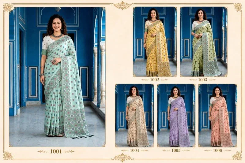 Bunawat Aananya Cotton Woven Work Saree Wholesale 10 Bunawat Aananya Cotton Woven Work Saree Wholesale