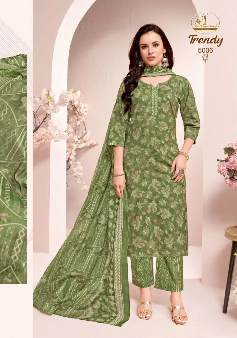Miss World Trendy Vol 5 Readymade Cotton Printed Kurti Pant With Dupatta Wholesale 6 Launching Miss World Trendy Vol 5 Readymade Cotton Printed Kurti Pant With Dupatta Wholesale 2026