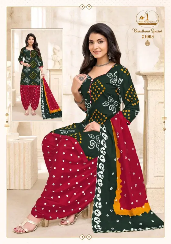 Beautiful Miss World Bandhani Vol 21 Readymade Cotton Patiyala Dress Wholesale 2026