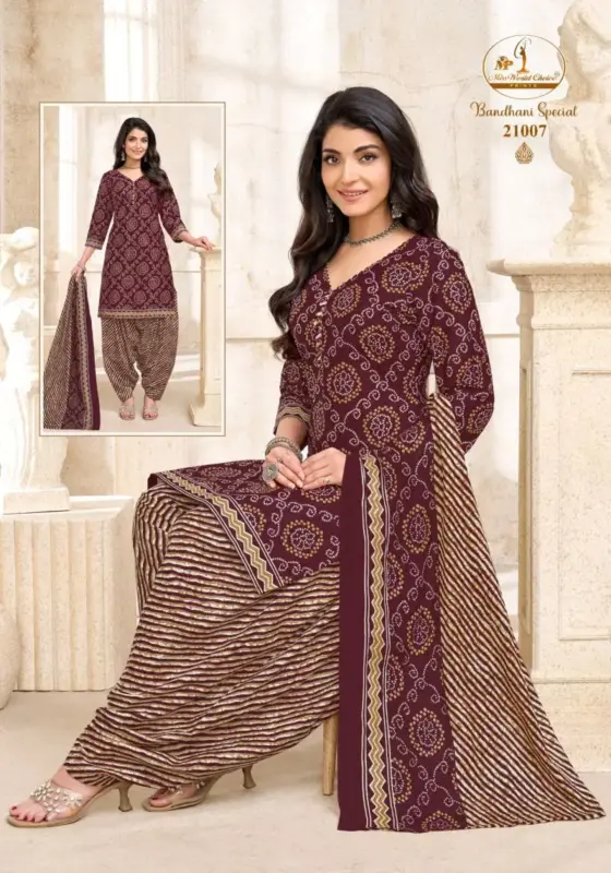 Beautiful Miss World Bandhani Vol 21 Readymade Cotton Patiyala Dress Wholesale 2026
