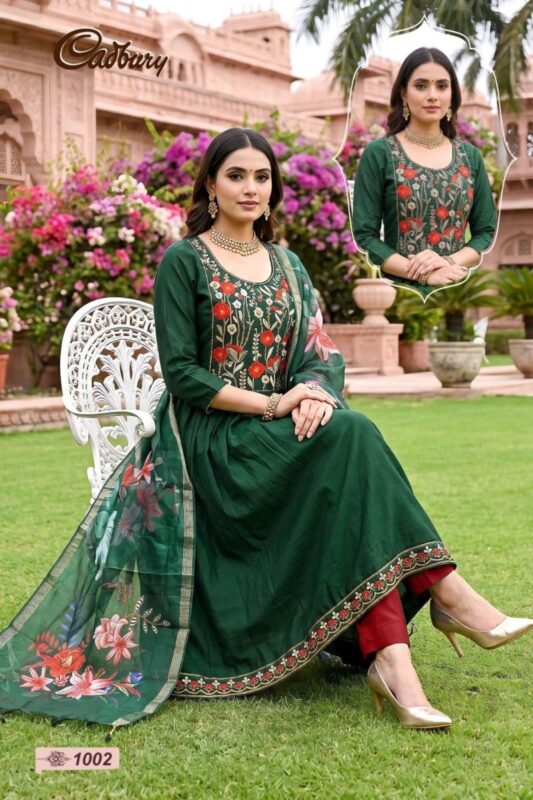 Buy Cadbury Vol 1 Viscose Vertican Silk Umbrella Kurti Set Collection Wholesale 2026