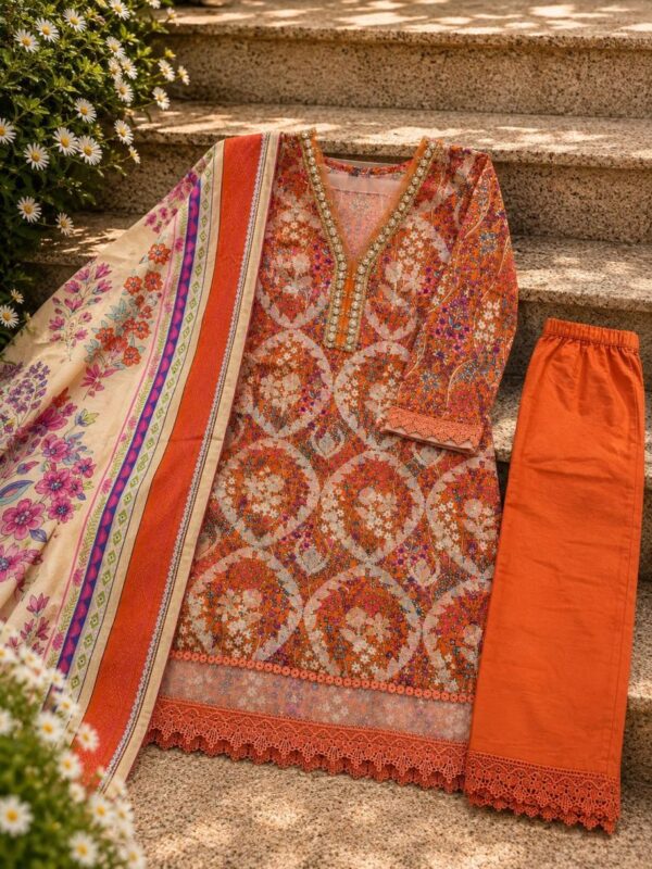 Latest Deepsy Maria B M Print Vol 7 Cotton Dupatta Readymade Cotton Embroidered Salwar Kameez Wholesale 2026