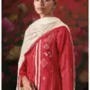 Ganga Nivra 4611 Premium Cotton Satin Hand Embroidered Salawar Kameez Wholesale