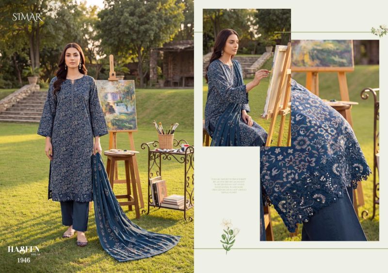 Glossy Simar Haseen Viscos Digital Print Embroidered Salwar Kameez Wholesale 6 Glossy Simar Haseen Viscos Digital Print Embroidered Salwar Kameez Wholesale