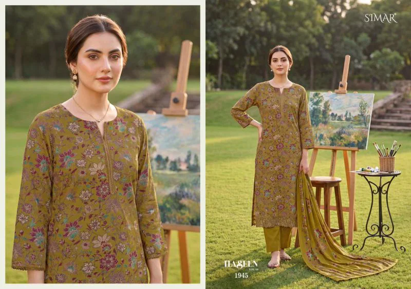 Glossy Simar Haseen Viscos Digital Print Embroidered Salwar Kameez Wholesale 7 Glossy Simar Haseen Viscos Digital Print Embroidered Salwar Kameez Wholesale