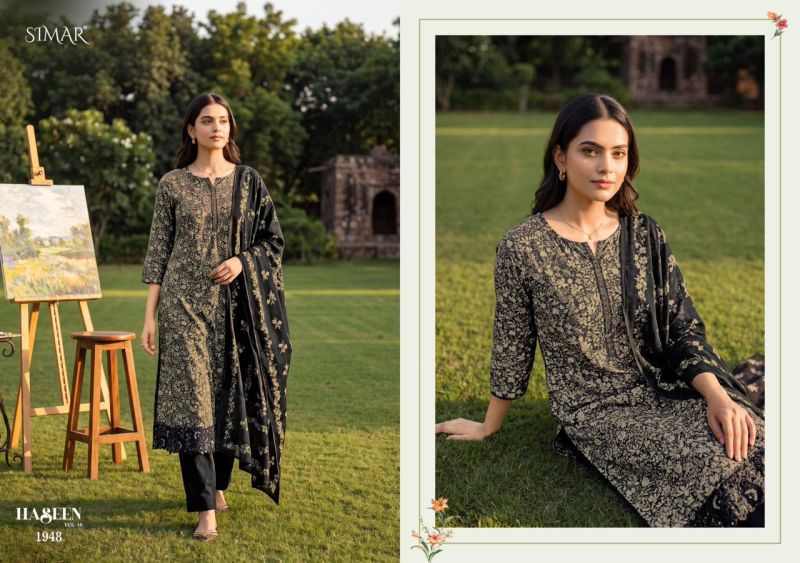 Glossy Simar Haseen Viscos Digital Print Embroidered Salwar Kameez Wholesale 8 Glossy Simar Haseen Viscos Digital Print Embroidered Salwar Kameez Wholesale