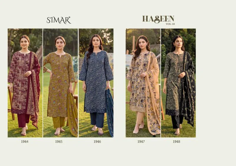 Glossy Simar Haseen Viscos Digital Print Embroidered Salwar Kameez Wholesale 10 Glossy Simar Haseen Viscos Digital Print Embroidered Salwar Kameez Wholesale