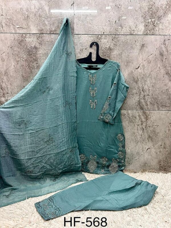 Latest Hoor Tex 568 A To D Crunchy Embroidered Salwar Kameez Wholesale 2026