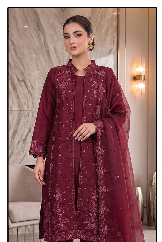 Hoor Tex 707 A To D Viscose Embroidered Salwar Kameez Collection Wholesale