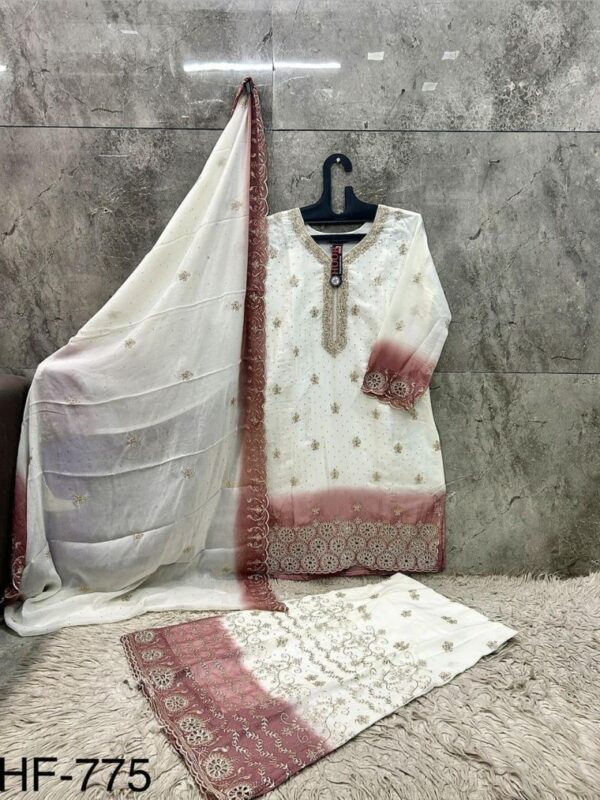 Latest Hoor Tex 775 A To D Georgette Embroidered Salwar Kameeez Collection Wholesale 2026